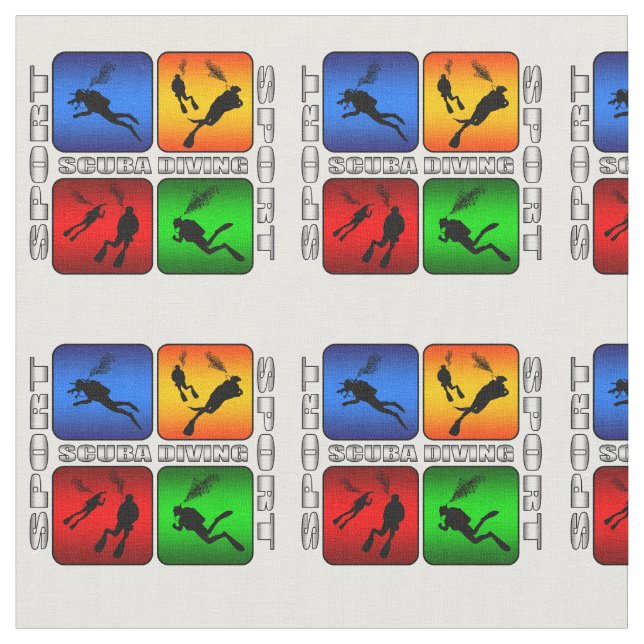 Spectacular Scuba Diving Fabric (Close Up)