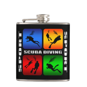 Spectacular Scuba Diving Sport Hip Flask