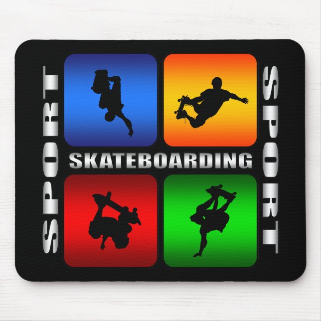 Spectacular Skateboarding Mouse Pad (Front)