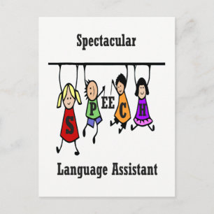 Spectacular Speech-Language Pathologist Assistant Postcard