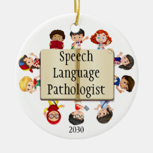 Spectacular Speech-Language Pathologist Kids Ceramic Ornament