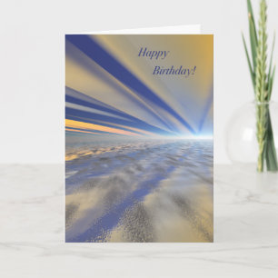 Spectacular Sunrise Art Happy Birthday Card