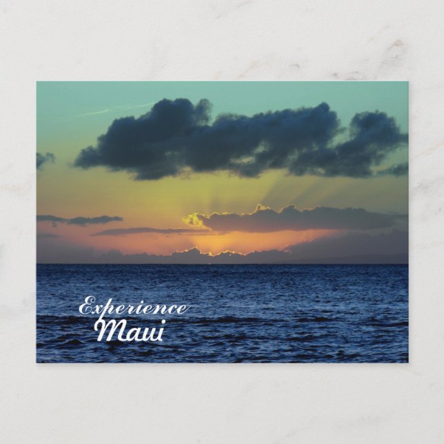Spectacular Sunset, Lahaina, Maui Hawaii Postcard (Front)