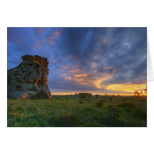Spectacular sunset skies at Medicine Rocks