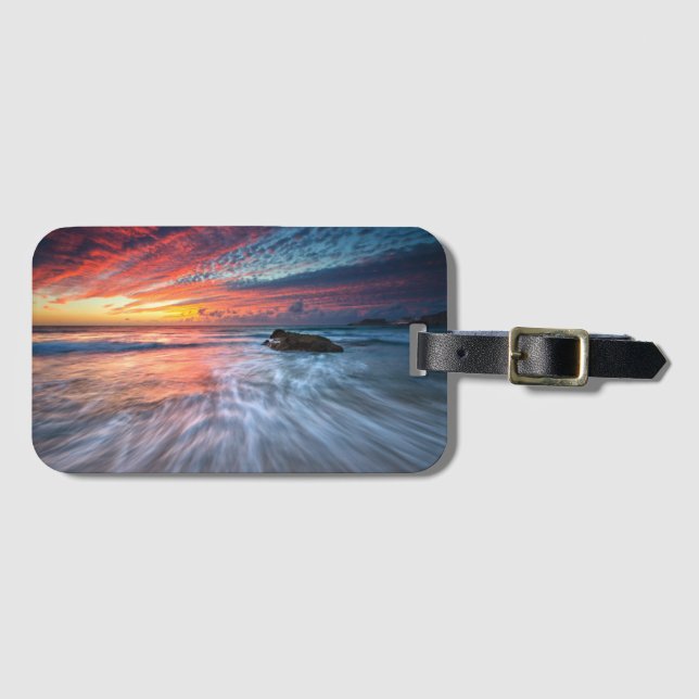Spectacular Sunset | Stone Beach, El Luggage Tag (Front Horizontal)