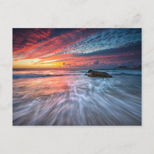 Spectacular Sunset   Stone Beach, El Postcard