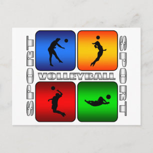 Spectacular Volleyball Postcard