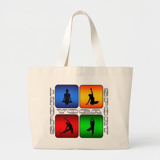 Spectacular Yoga Large Tote Bag (Front)
