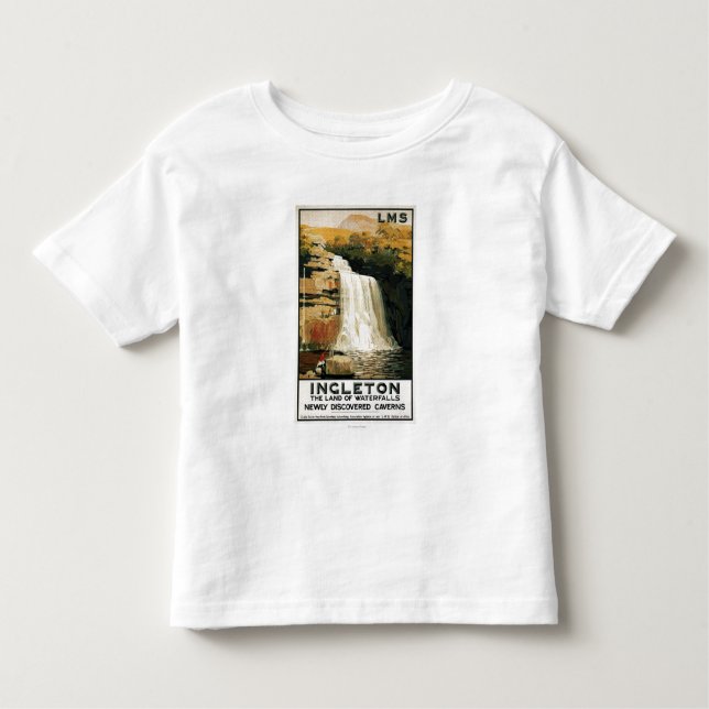 Spectators Climb on Waterfall Railway Poster Toddler T-Shirt (Front)