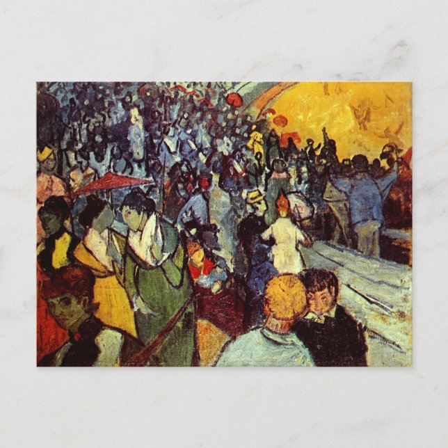 Spectators in Arena at Arles Van Gogh Fine Art Postcard (Front)