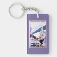 Spectators Watching Skier Poster