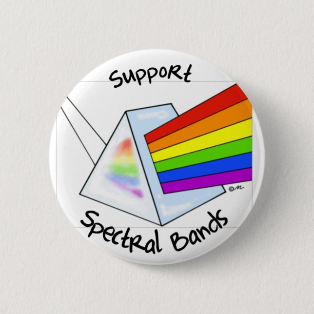 Spectral Bands 6 Cm Round Badge (Front)