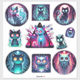 Spectral Cat Sticker Set