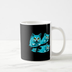 Spectral Cats Halloween Funny Flying Ghost Tee Coffee Mug