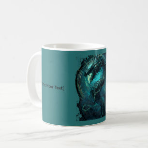 Spectral Coil Cyberpunk Serpent Dark Coffee Mug