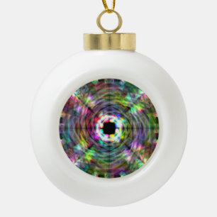 Spectral Diamond Eight Ceramic Ball Christmas Ornament