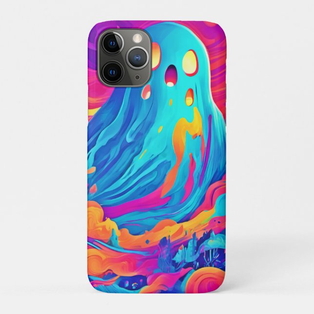 Spectral Ghost Halloween Art Case-Mate iPhone Case (Back)