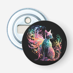 Spectral Holographical Cat: A Prism of Elegance Bottle Opener