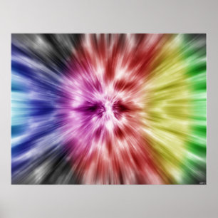Spectral Tie Dye Poster