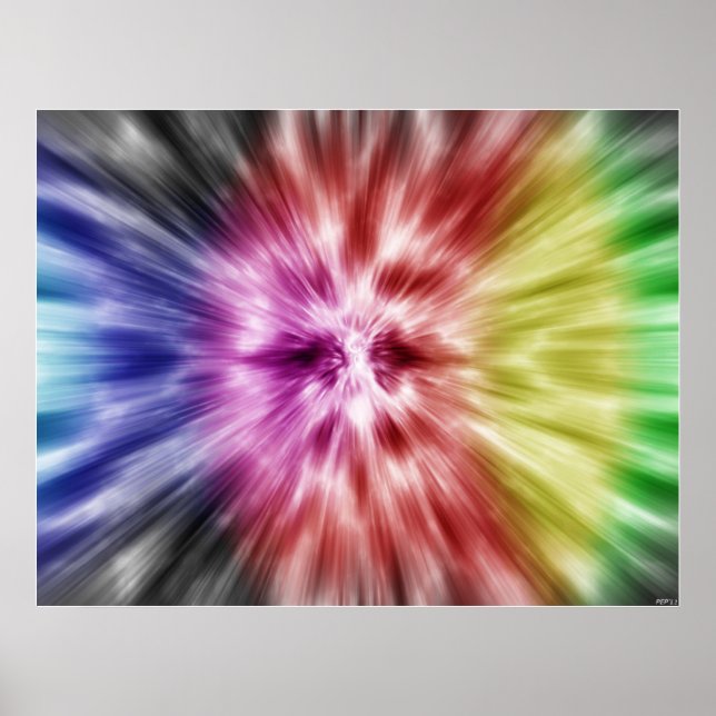 Spectral Tie Dye Poster (Front)