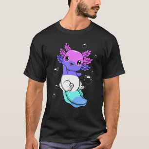 Spectrasexual Flag Axolotl Pile Kawaii Spectrasexu T-Shirt