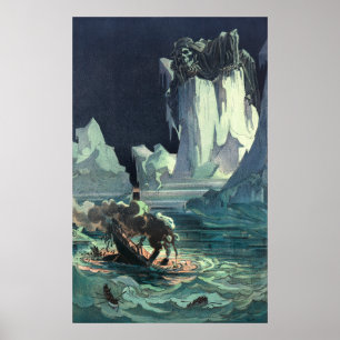 Spectre Grim Reaper, sinking of Titanic Shipwreck Poster