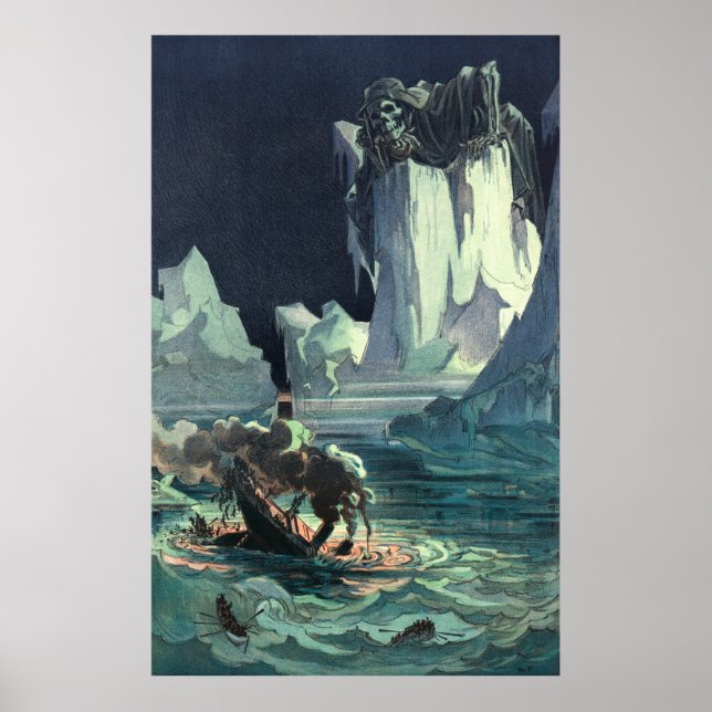 Spectre Grim Reaper, sinking of Titanic Shipwreck Poster (Front)