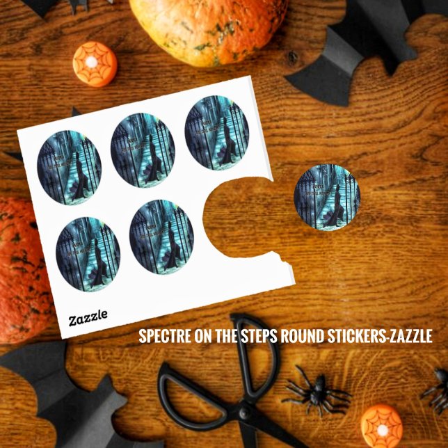 Spectre On The Steps  Classic Round Sticker (Creator Uploaded)