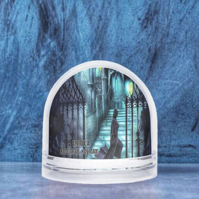 Spectre On The Steps  Snowglobe (This Spectre On The Steps Snow Globe, would make a haunting gift for someone's  birthday in October!)