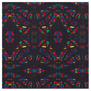 Spectroscopic Rainbow Abstract Gouache Art Fabric