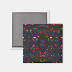 Spectroscopic Rainbow Abstract Gouache Art Magnet