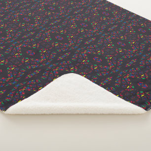 Spectroscopic Rainbow Abstract Gouache Art Sherpa Blanket