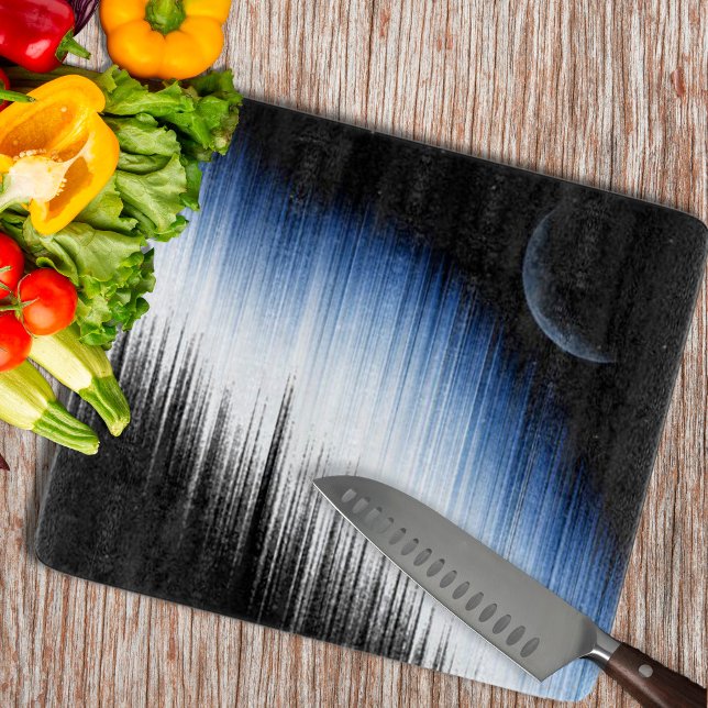 Spectrum And Moon Cutting Board (Spectrum And Moon Cutting Board by Looly Elzayat)