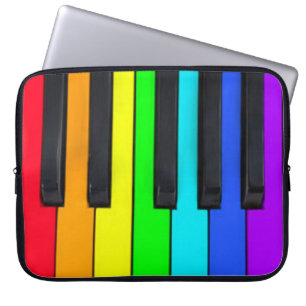 Spectrum Colours Piano Keyboard Laptop Sleeve