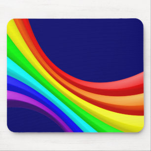 Spectrum Curve 3d - Dark Blue 000066 Mouse Pad