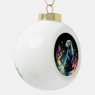 Spectrum Edge: The Otters Glow Ceramic Ball Christmas Ornament