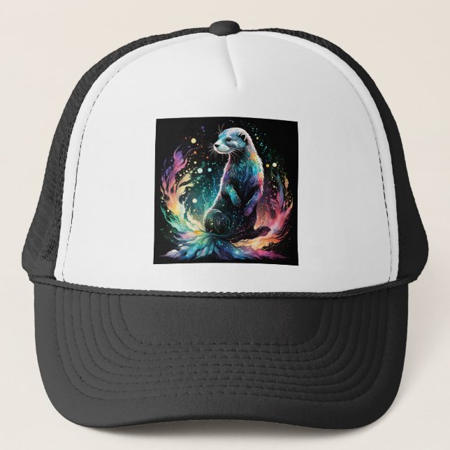 Spectrum Edge: The Otters Glow Trucker Hat (Front)