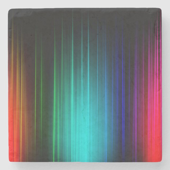 Spectrum Light Show Background-55321 Stone Coaster (Front)