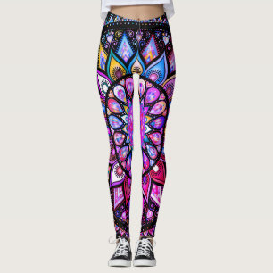 Spectrum of colour mandala leggings