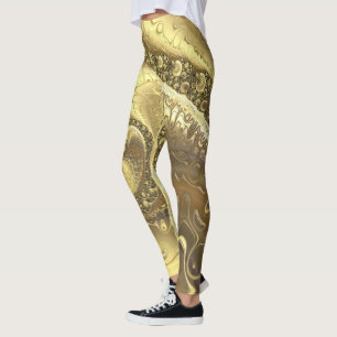 Spectrum of gold colour sheets leggings