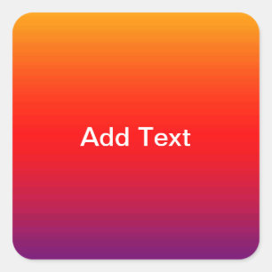 Spectrum of Horizontal Colours -1 Square Sticker