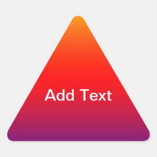 Spectrum of Horizontal Colours -1 Triangle Sticker