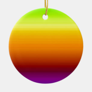 Spectrum of Horizontal Colours -3 Ceramic Tree Decoration