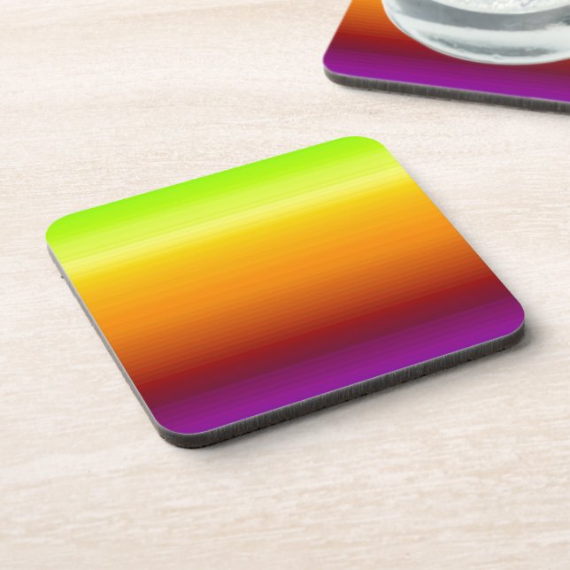 Spectrum of Horizontal Colours -3 Coaster (Left Side)