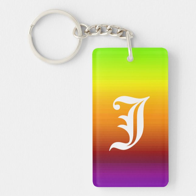 Spectrum of Horizontal Colours -3 Key Ring (Front)