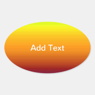 Spectrum of Horizontal Colours -3 Oval Sticker