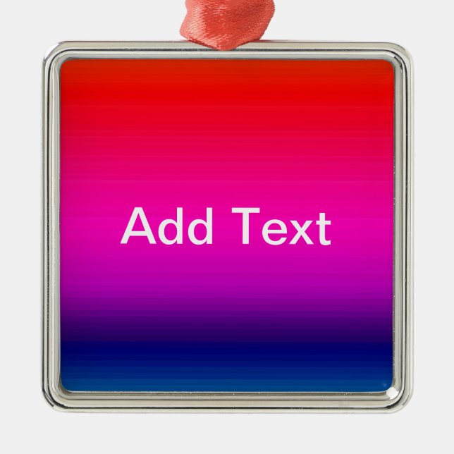 Spectrum of Horizontal Colours - 4 Metal Tree Decoration (Front)