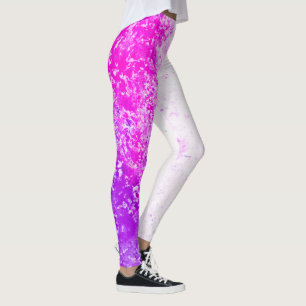 Spectrum of pink colour sheets leggings