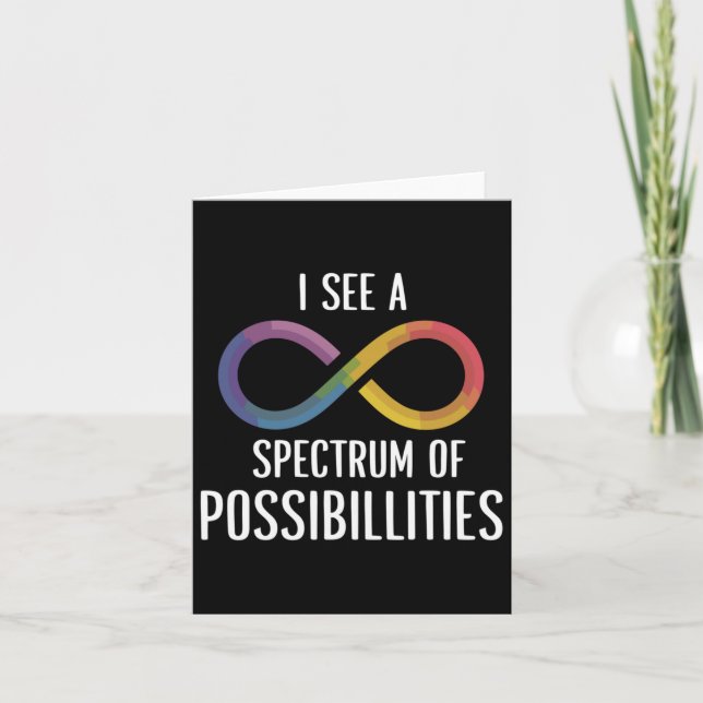 Spectrum Of Possibilities - Embracing Autism Aware Card (Front)