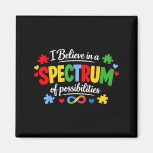 Spectrum of Possibilities Puzzle Autism Awareness Magnet